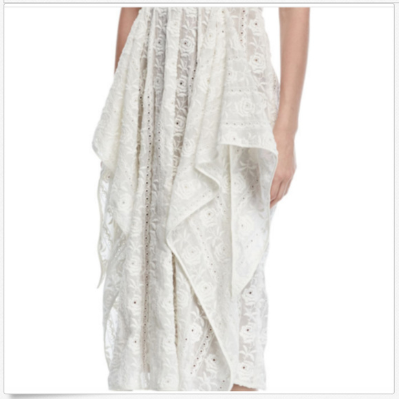 Alas De Angel Strapless Bustier Eyelet Lace Dress - Picture 4 of 7